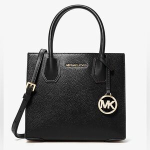 MICHAEL KORS Mercer Medium Pebbled Leather Crossbody Bag
